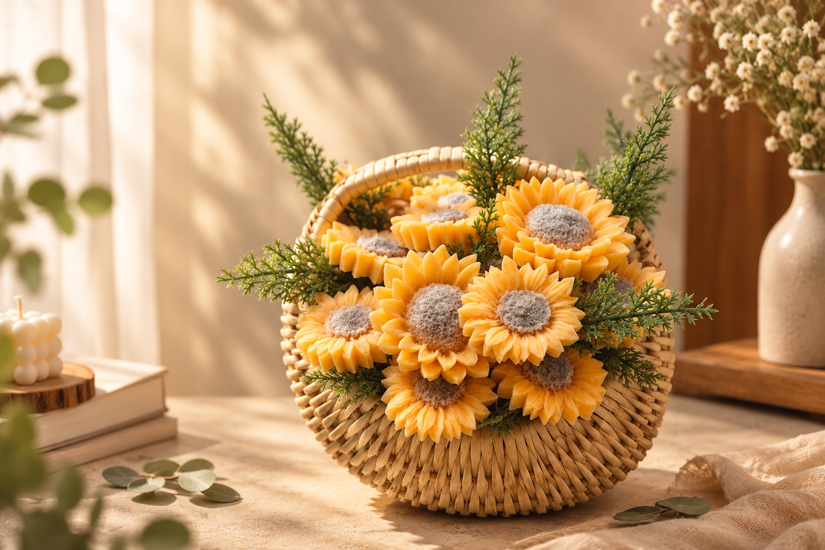 Wax florals bouquet