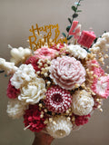 Birthday Bouquet - wax flowers