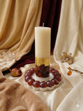 Luxury Stone Art Candle with tray